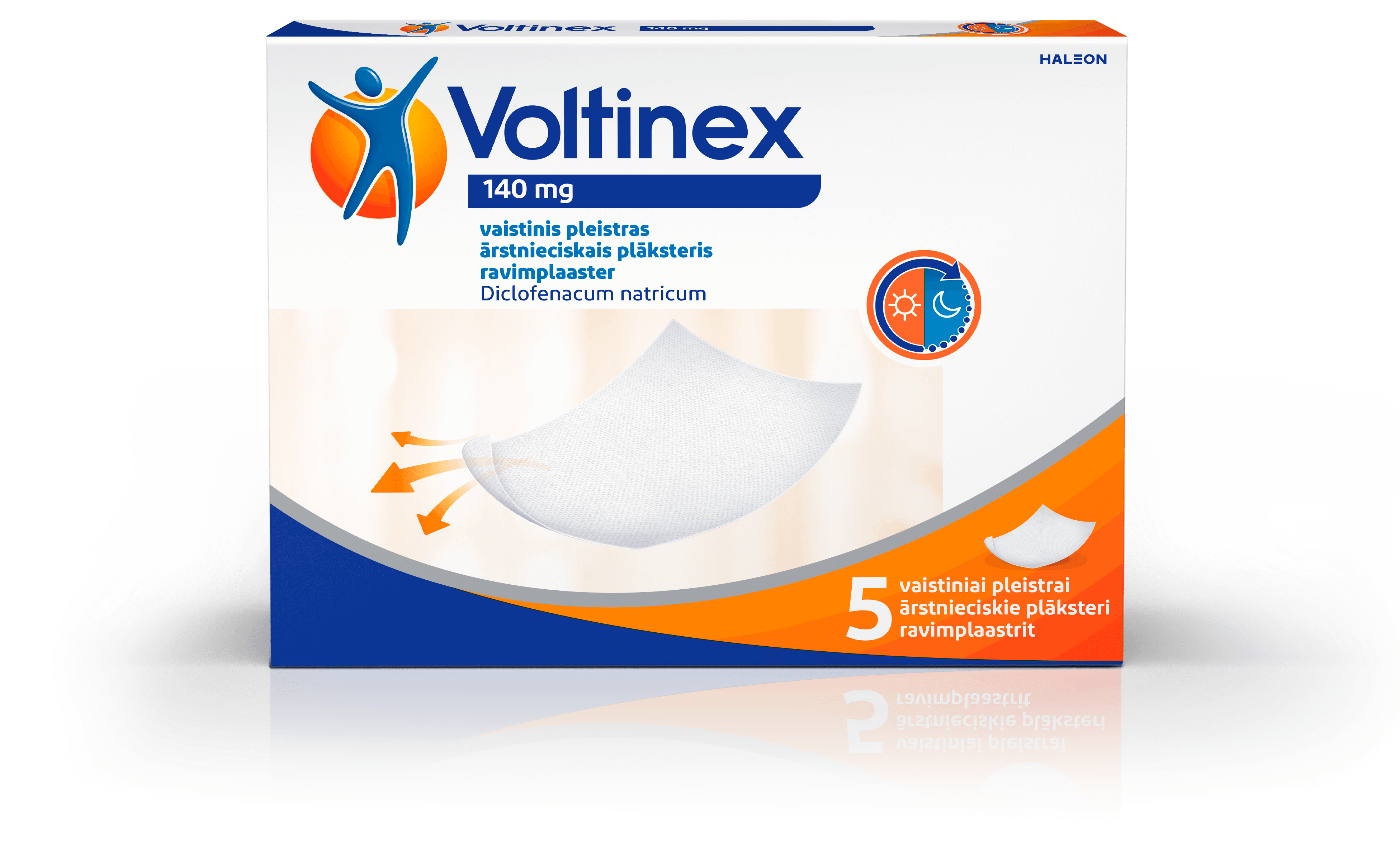 Voltinex 140 mg vaistinis pleistras (Diclofenacum natricum)